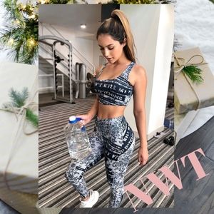 26. Don't Kill My Vibe Legging Set - Black/combo